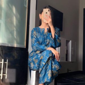 Women 2 Pce Stitched Arabic Line Out Fit