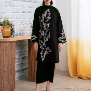 Women's Stitched linen Printed Shirt And Trouser Set - 2 Pcs