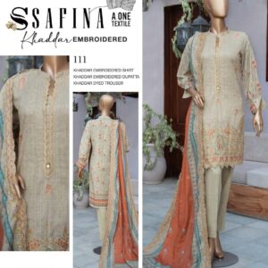 3 Pcs Women's Unstitched Digital Print Suit