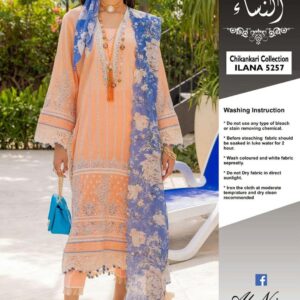 3 Pcs Women's Unstitched Embroidered Suit