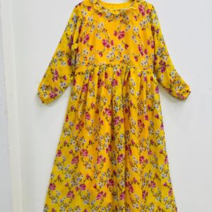 1 Pc Women's Stitched Chiffon Printed Maxi