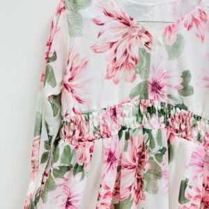 1 Pc Women's Stitched Chiffon Printed Frock