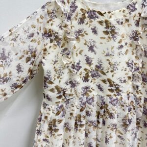 1 Pc Women's Stitched Chiffon Printed Frock