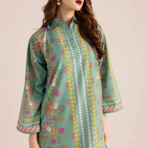 Chic Printed Grip Silk Shirt and Trouser Set - 2 Pcs