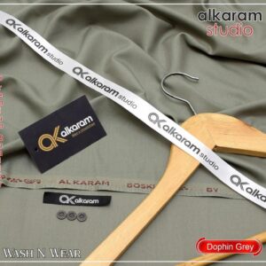 Men's unstitched wash and wear plain suit