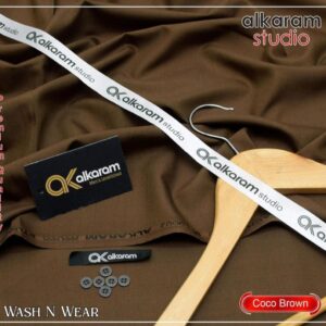 Men's unstitched wash and wear plain suit