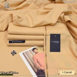 Men's unstitched wash and wear plain suit