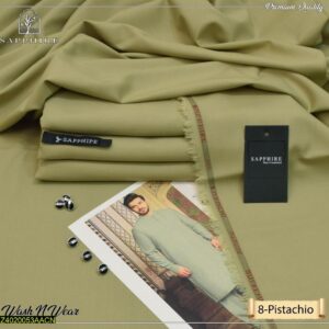 Men's unstitched wash and wear plain suit