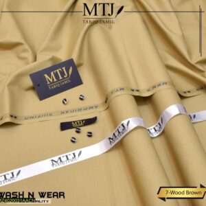 Men's unstitched wash and wear plain suit