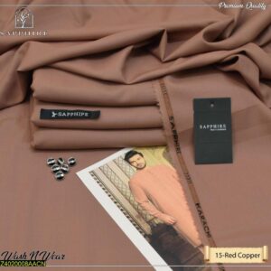 Men's unstitched wash and wear plain suit