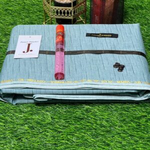 Men's unstitched paper cotton textured kurta