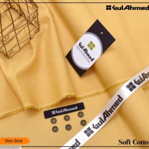 Men's unstitched soft cotton plain suit