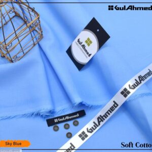 Men's unstitched soft cotton plain suit