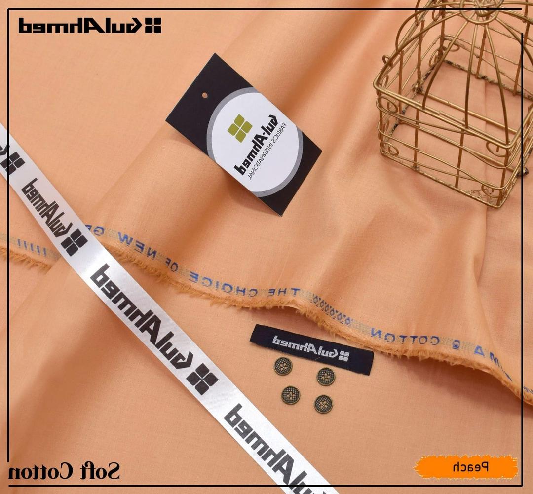 Men's unstitched soft cotton plain suit