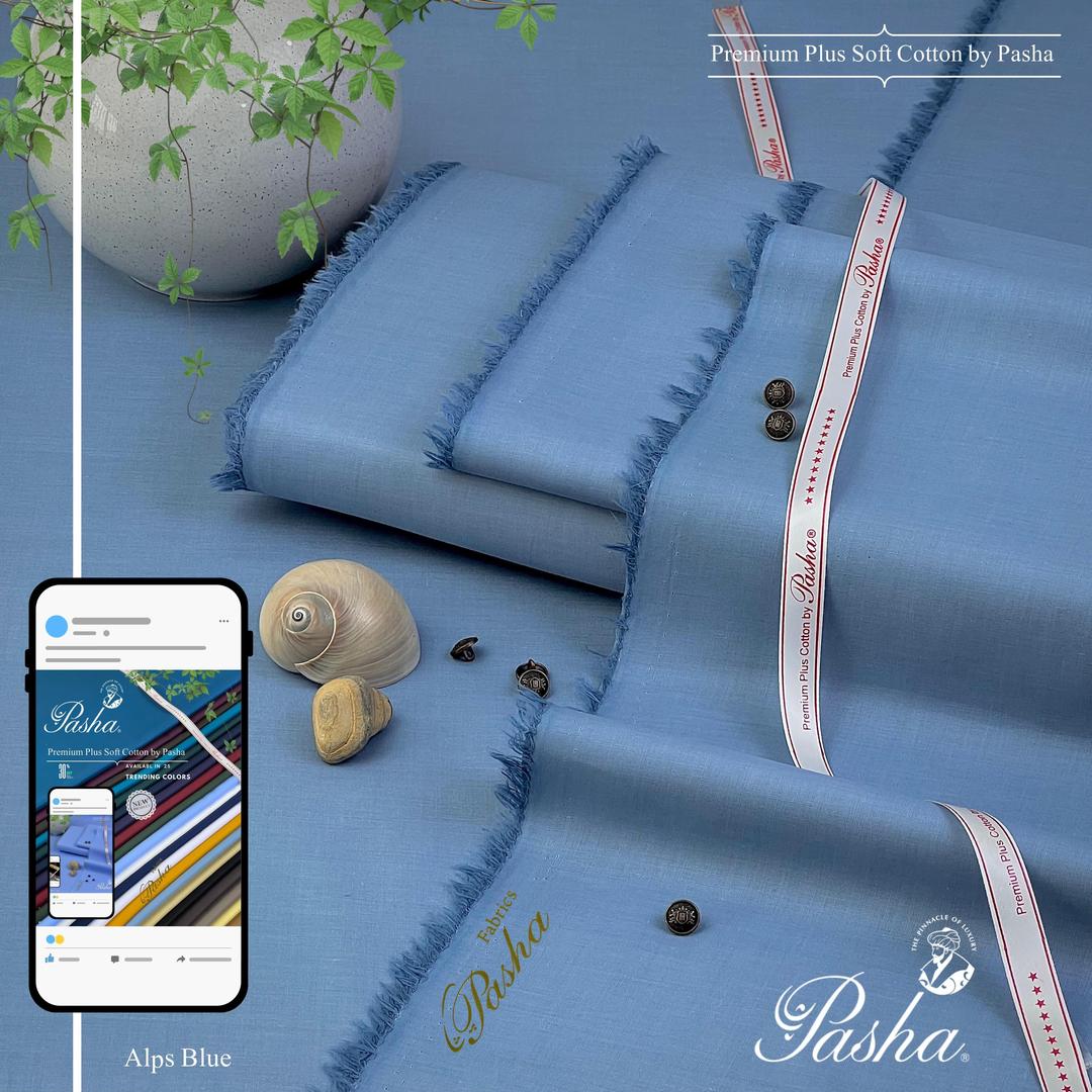 Men's unstitched cotton plain suit - Image 2