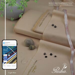 Men's unstitched cotton plain suit