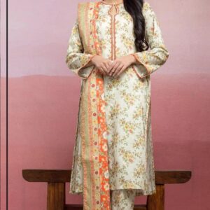 3pc Women Unstitched Printed Suit