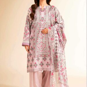 3pc Women Unstitched Printed Suit