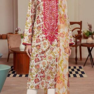 3pc Women Unstitched Printed Suit