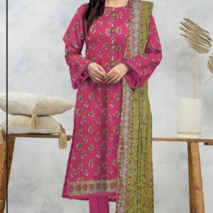 3pc Woman Unstitched Printed Suit