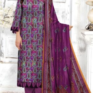 3pc Woman Unstitched Printed Suit