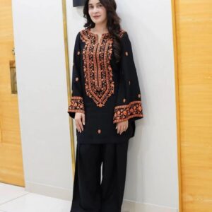 3 Pcs Women's Unstitched Chikankari Embroidered Suits