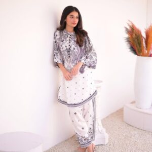 Women's Stitched Co-ord Set - 2Pcs Lawn Printed Ensemble