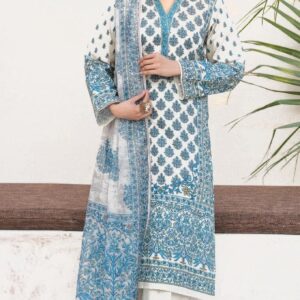 3pc Woman Unstitched Printed Suit